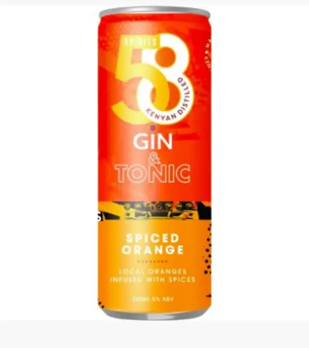 58 SPICED ORANGE G&T CAN