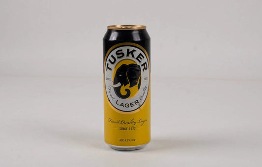 TUSKER LAGER CAN